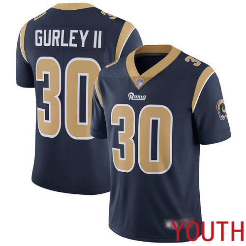 Los Angeles Rams Limited Navy Blue Youth Todd Gurley Home Jersey NFL Football #30 Vapor Untouchable->youth nfl jersey->Youth Jersey